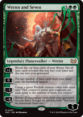 {R} Wrenn and Seven [Duskmourn: House of Horror Commander][DSC 207]