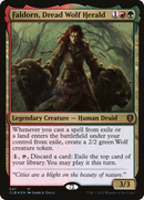 {R} Faldorn, Dread Wolf Herald [Commander Legends: Battle for Baldur's Gate][CLB 647]