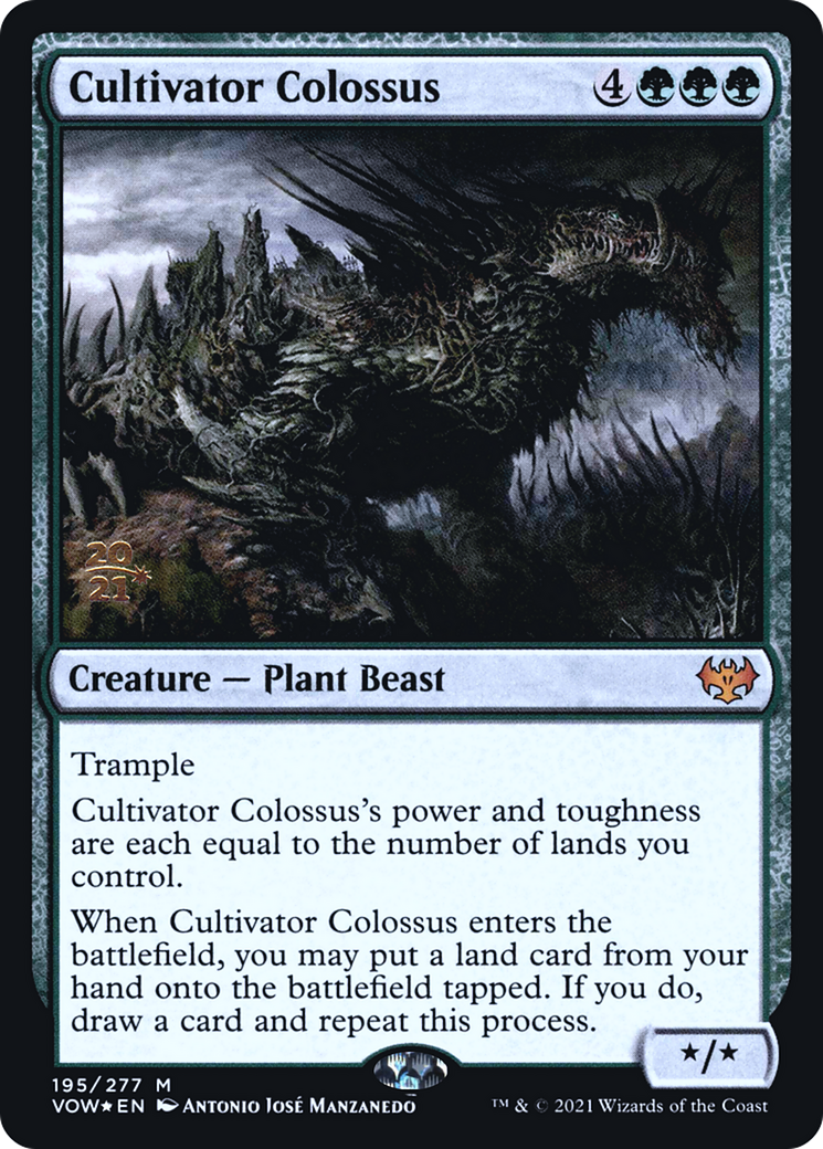 {R} Cultivator Colossus [Innistrad: Crimson Vow Prerelease Promos][PR VOW 195]