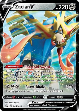 [PKM] Zacian V (SWSH018) [Sword & Shield: Black Star Promos]