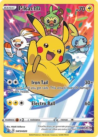 [PKM] Pikachu (SWSH020) [Sword & Shield: Black Star Promos]