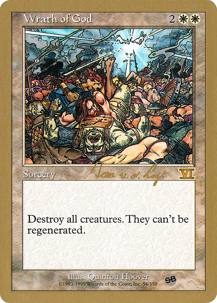 {R} Wrath of God (Tom van de Logt) (SB) [World Championship Decks 2000][GB WC00 TVDL54SB]
