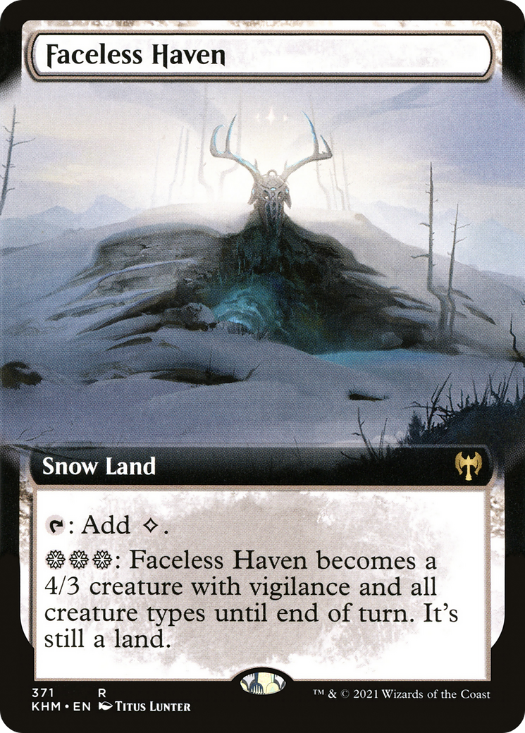 {R} Faceless Haven (Extended Art) [Kaldheim][KHM 371]
