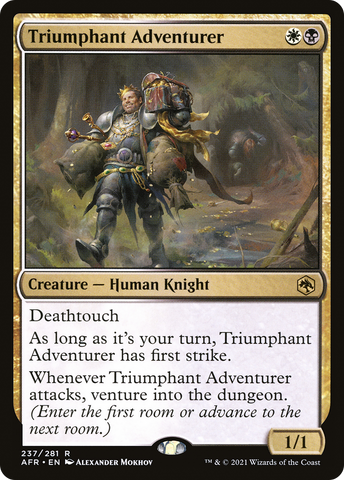 {R} Triumphant Adventurer [Dungeons & Dragons: Adventures in the Forgotten Realms][AFR 237]