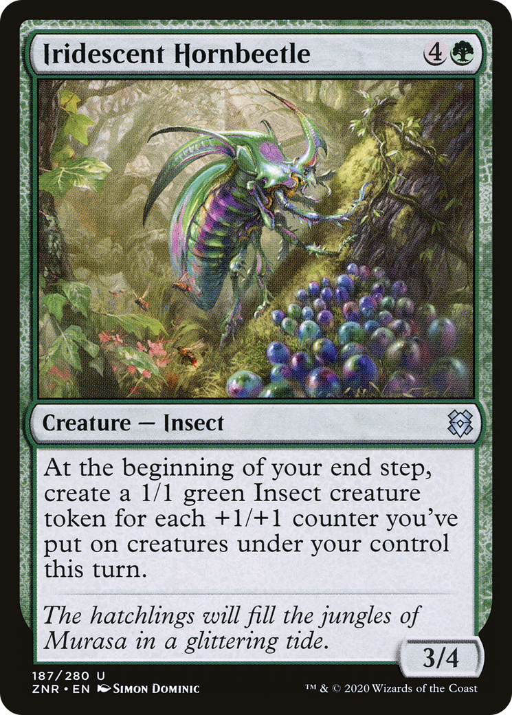 {C} Iridescent Hornbeetle [Zendikar Rising][ZNR 187]