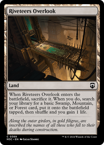 {C} Riveteers Overlook (Ripple Foil) [Modern Horizons 3 Commander][RPF M3C 369]