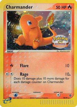 [PKM-R] Charmander (98/97) (City Championship Promo) [EX: Dragon]