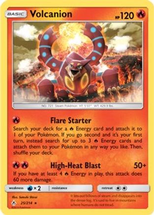 [PKM-R] Volcanion (25/214) (Theme Deck Exclusive) [Sun & Moon: Unbroken Bonds]