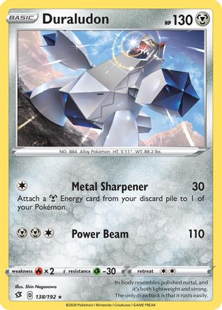 [PKM-R] Duraludon (138/192) (Theme Deck Exclusive) [Sword & Shield: Rebel Clash]