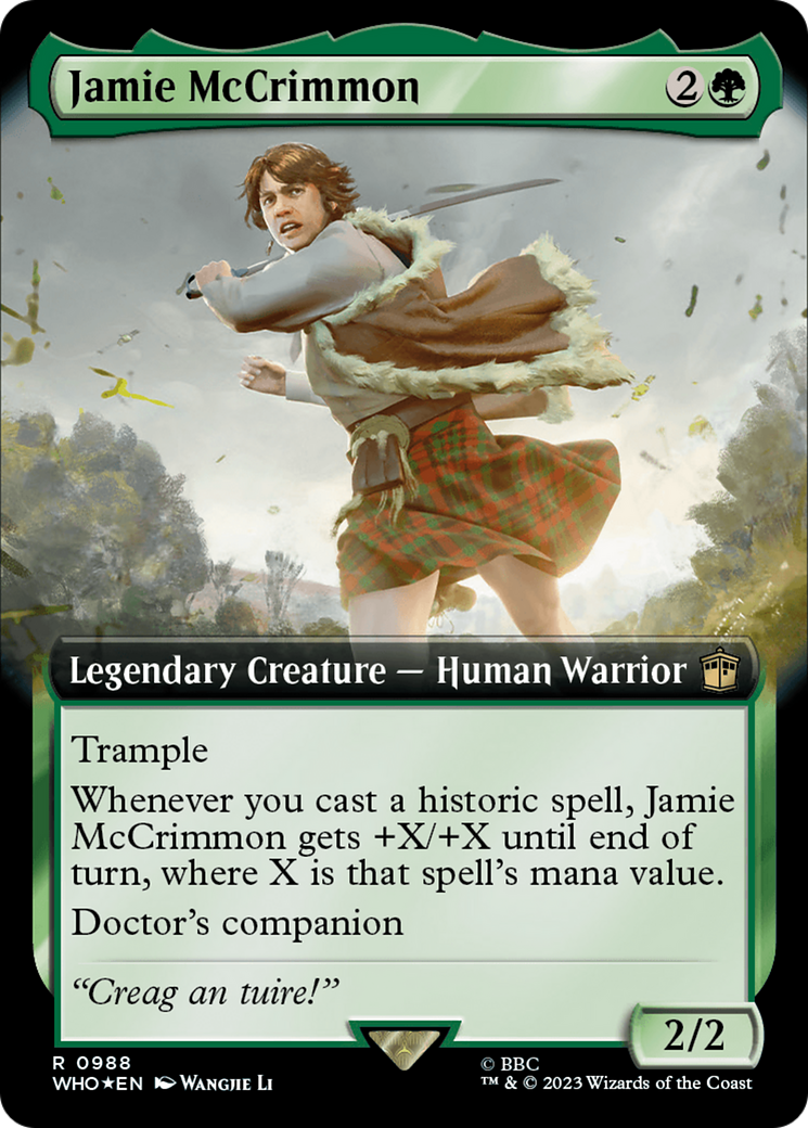 {R} Jamie McCrimmon (Extended Art) (Surge Foil) [Doctor Who][WHO 988]