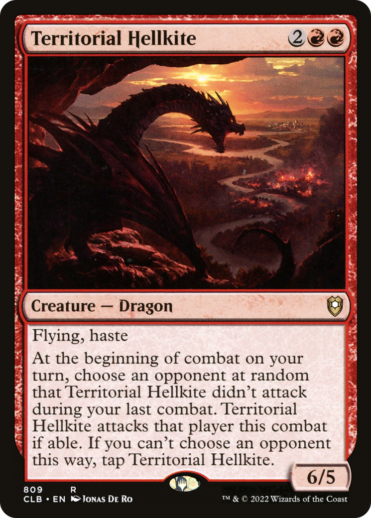 {R} Territorial Hellkite [Commander Legends: Battle for Baldur's Gate][CLB 809]