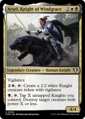 {C} Aryel, Knight of Windgrace [Commander Masters][CMM 336]