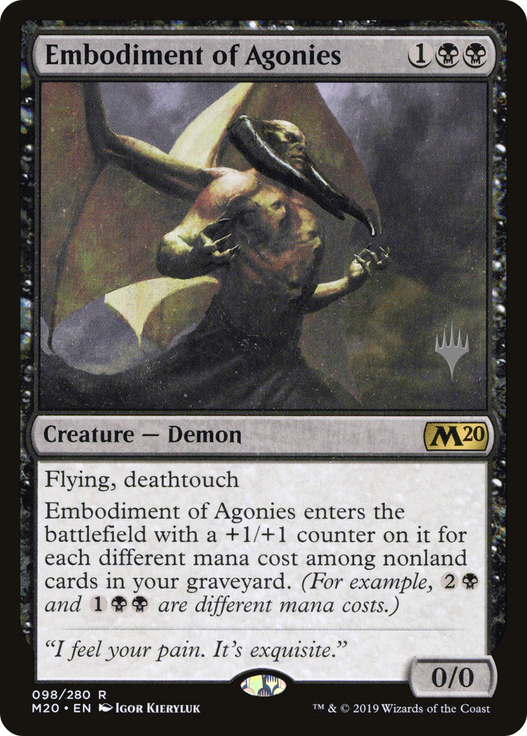 {R} Embodiment of Agonies (Promo Pack) [Core Set 2020 Promos][PP M20 098]