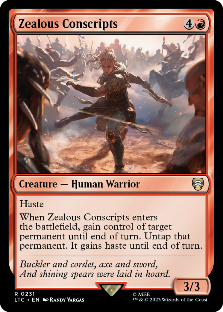 {R} Zealous Conscripts [The Lord of the Rings: Tales of Middle-Earth Commander][LTC 231]