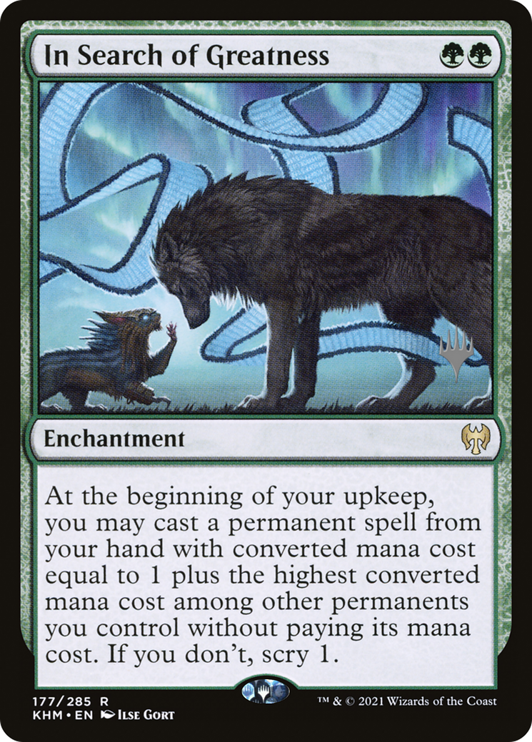 {R} In Search of Greatness (Promo Pack) [Kaldheim Promos][PP KHM 177]
