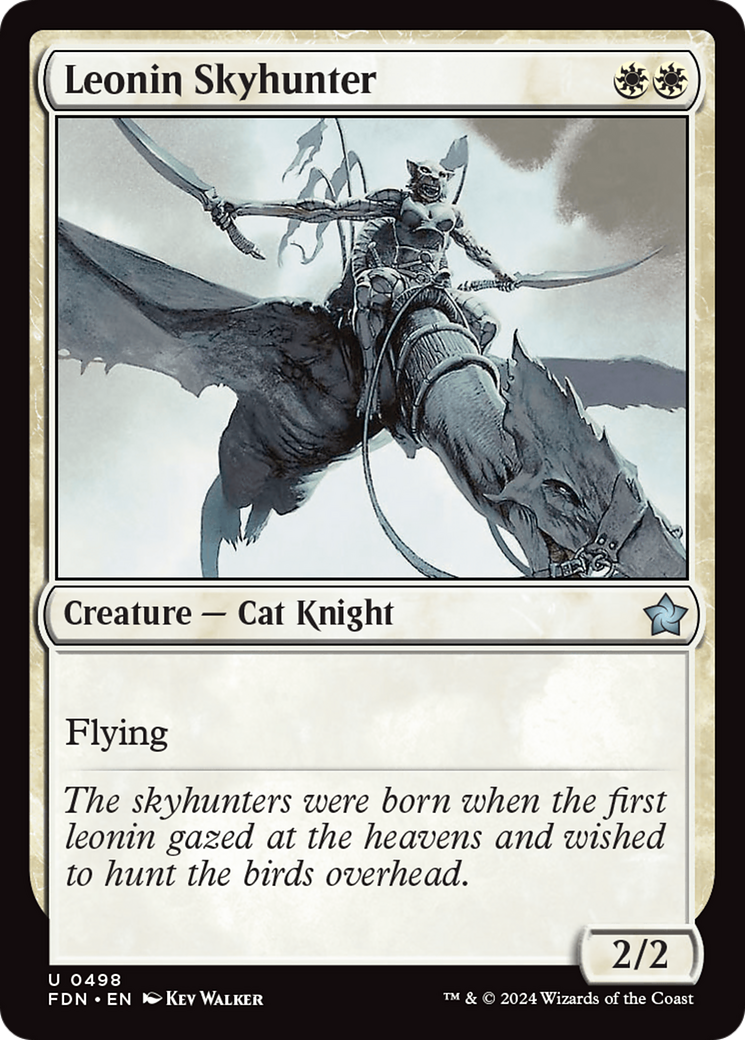 {@C} Leonin Skyhunter [Foundations][FDN 498]