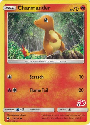 [PKM] Charmander (18/147) (Charizard Stamp #1) [Battle Academy 2020]