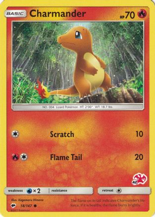 [PKM-R] Charmander (18/147) (Charizard Stamp #42) [Battle Academy 2020]