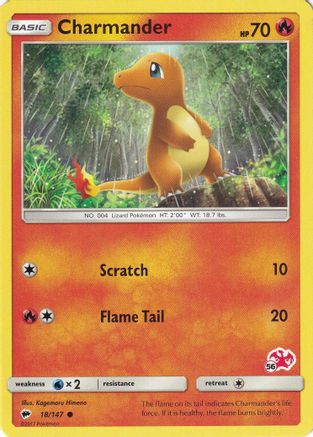[PKM-R] Charmander (18/147) (Charizard Stamp #56) [Battle Academy 2020]