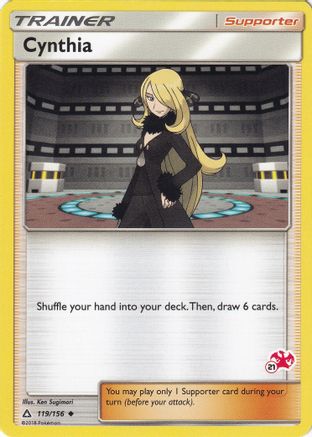 [PKM] Cynthia (119/156) (Charizard Stamp #21) [Battle Academy 2020]