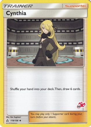 [PKM] Cynthia (119/156) (Charizard Stamp #59) [Battle Academy 2020]