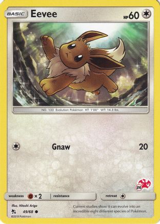 [PKM-R] Eevee (49/68) (Charizard Stamp #26) [Battle Academy 2020]