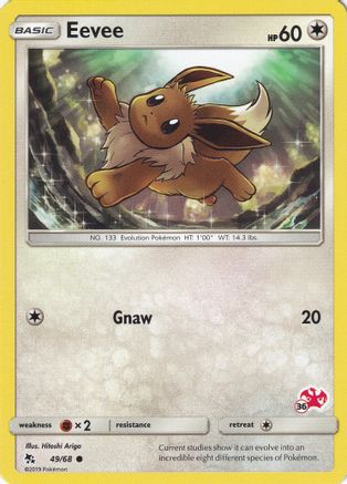 [PKM] Eevee (49/68) (Charizard Stamp #36) [Battle Academy 2020]