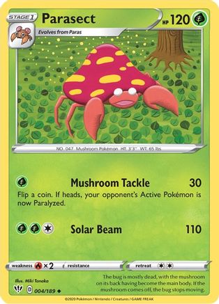 [PKM] Parasect (004/189) [Sword & Shield: Darkness Ablaze]