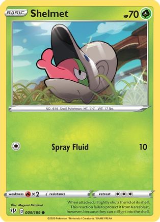 [PKM-C] Shelmet (009/189) [Sword & Shield: Darkness Ablaze]