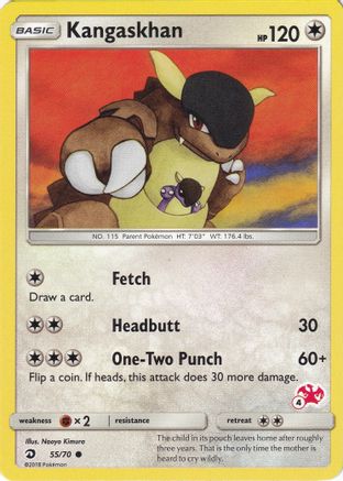 [PKM] Kangaskhan (55/70) (Charizard Stamp #4) [Battle Academy 2020]