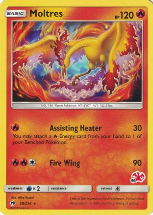 [PKM] Moltres (38/214) (Charizard Stamp #46) [Battle Academy 2020]