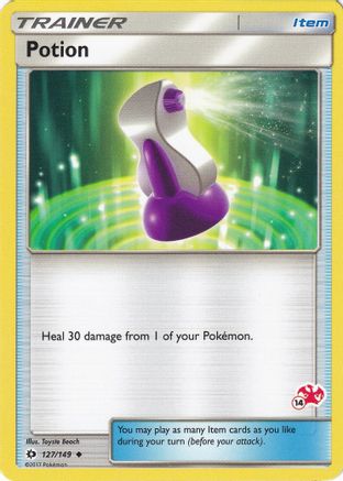 [PKM] Potion (127/149) (Charizard Stamp #14) [Battle Academy 2020]