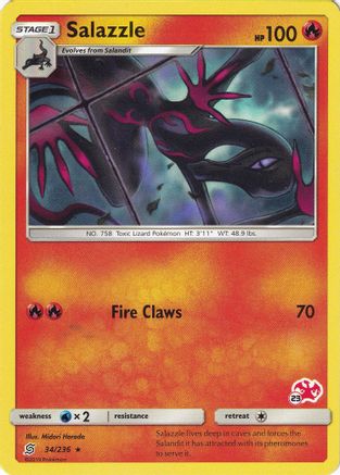 [PKM] Salazzle (34/236) (Charizard Stamp #23) [Battle Academy 2020]