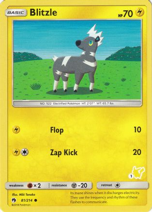 [PKM] Blitzle (81/214) (Pikachu Stamp #1) [Battle Academy 2020]