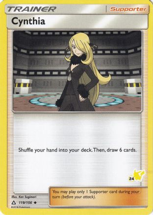 [PKM] Cynthia (119/156) (Pikachu Stamp #24) [Battle Academy 2020]