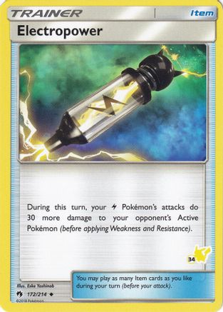 [PKM] Electropower (172/214) (Pikachu Stamp #34) [Battle Academy 2020]