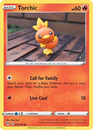 [PKM] Torchic (022/189) [Sword & Shield: Darkness Ablaze]