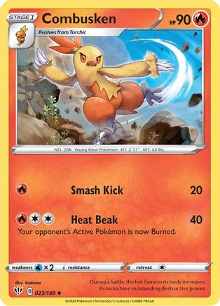 [PKM] Combusken (023/189) [Sword & Shield: Darkness Ablaze]