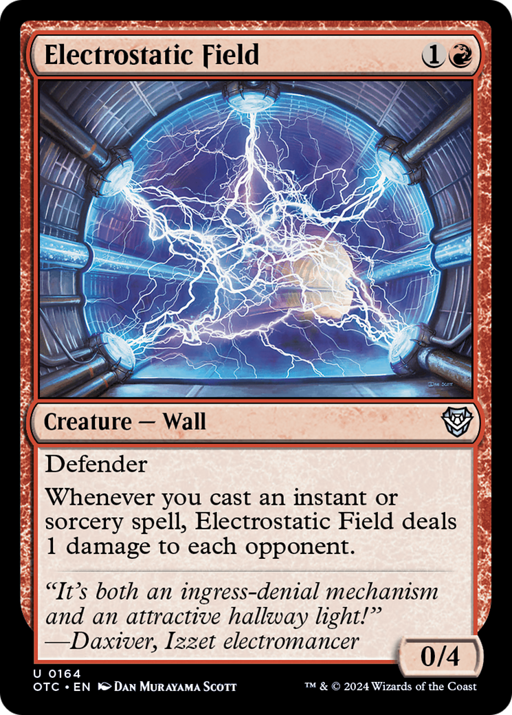 {C} Electrostatic Field [Outlaws of Thunder Junction Commander][OTC 164]