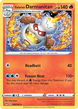 [PKM] Galarian Darmanitan (028/189) [Sword & Shield: Darkness Ablaze]