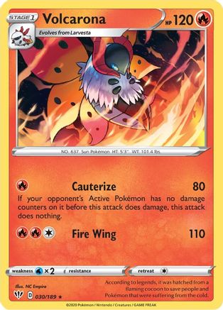 [PKM] Volcarona (030/189) [Sword & Shield: Darkness Ablaze]