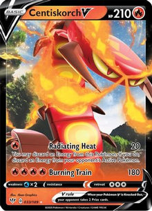 [PKM] Centiskorch V (033/189) [Sword & Shield: Darkness Ablaze]