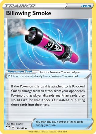 [PKM] Billowing Smoke (158/189) [Sword & Shield: Darkness Ablaze]