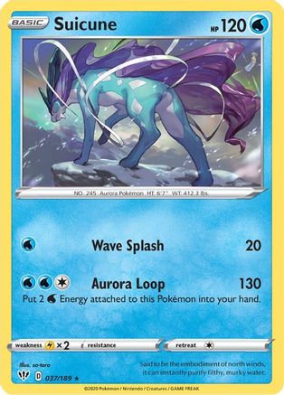 [PKM] Suicune (037/189) [Sword & Shield: Darkness Ablaze]
