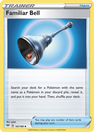 [PKM] Familiar Bell (161/189) [Sword & Shield: Darkness Ablaze]