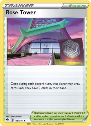 [PKM] Rose Tower (169/189) [Sword & Shield: Darkness Ablaze]