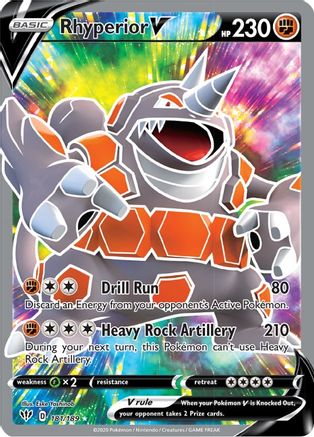 [PKM-R] Rhyperior V (181/189) [Sword & Shield: Darkness Ablaze]