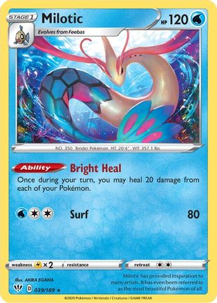 [PKM] Milotic (039/189) [Sword & Shield: Darkness Ablaze]
