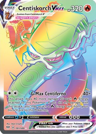 [PKM] Centiskorch VMAX (191/189) [Sword & Shield: Darkness Ablaze]