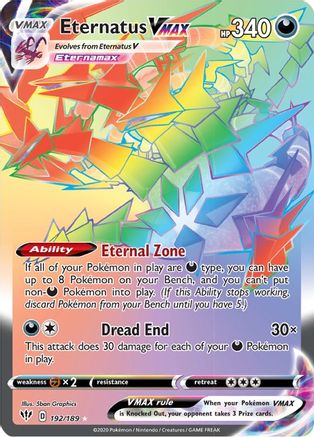 [PKM-R] Eternatus VMAX (192/189) [Sword & Shield: Darkness Ablaze]